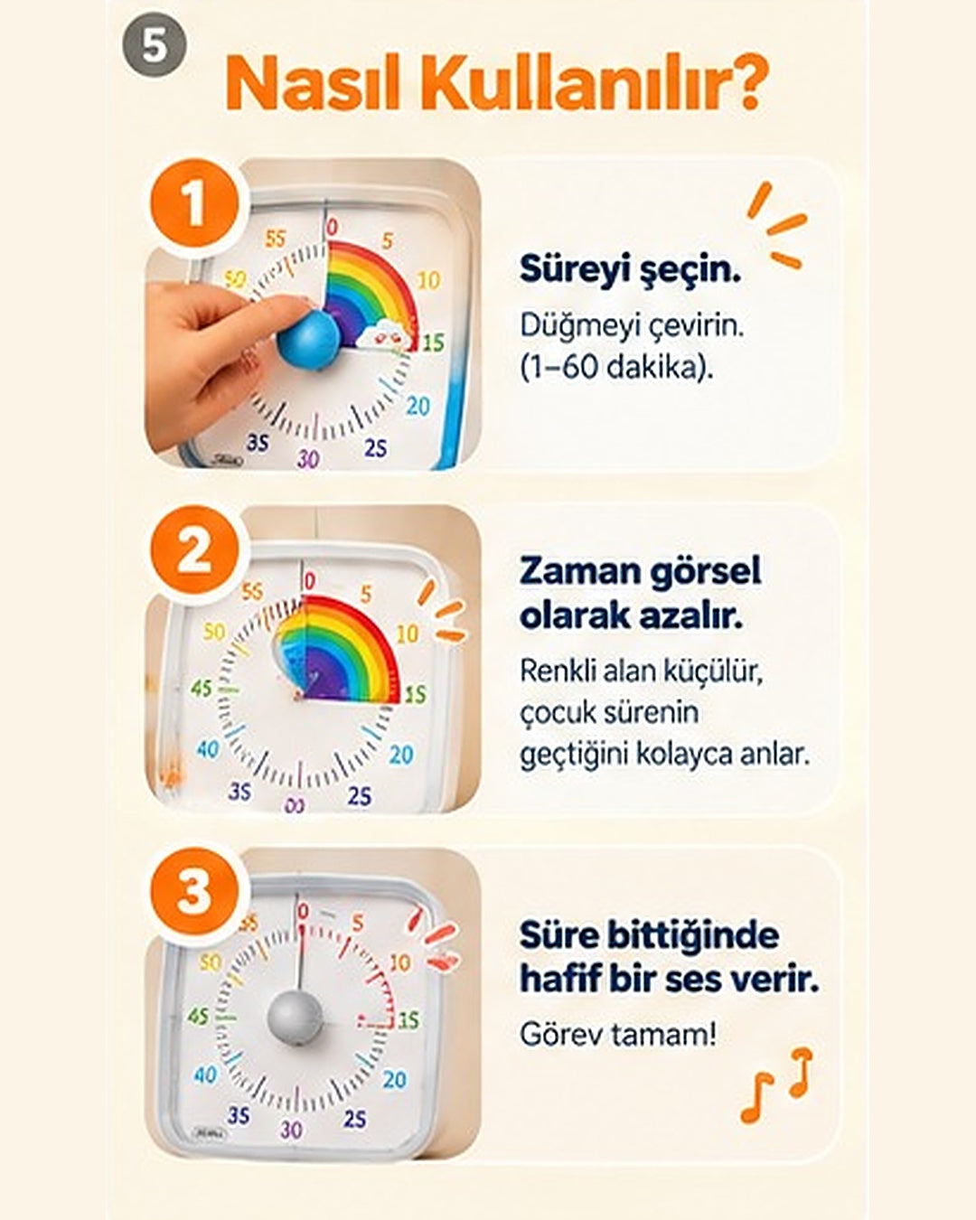 60 Dakikalık Görsel Zamanlayıcı
