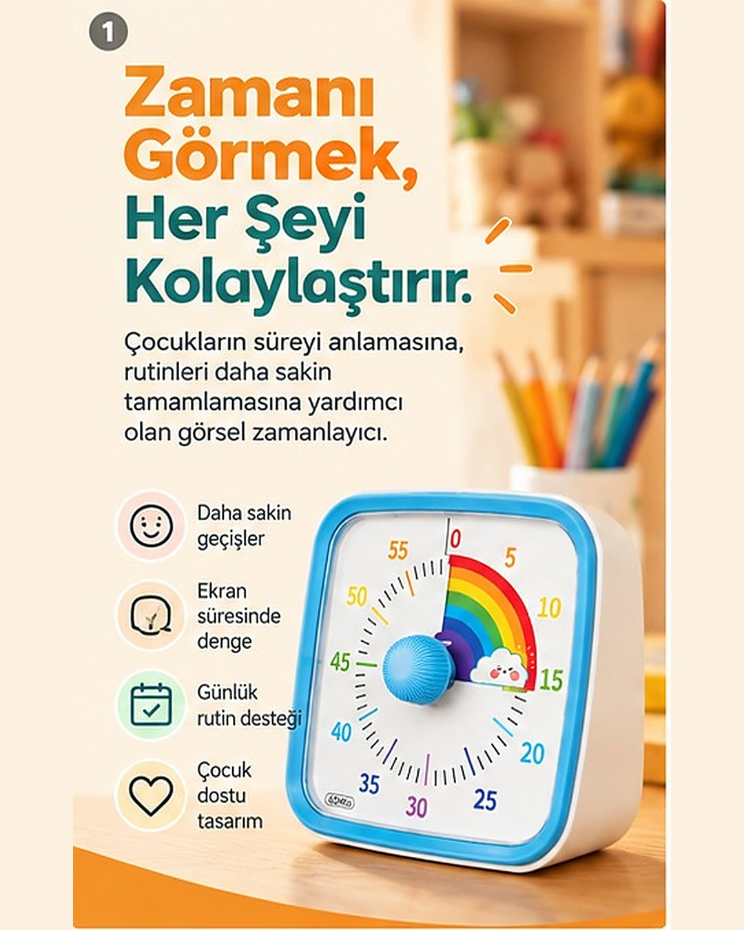 60 Dakikalık Görsel Zamanlayıcı
